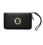 Wholesale Boston Bruins Zip Organizer Wallet Pebble Black