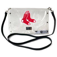 Wholesale Boston Red Sox Clear Envelope Purse STRAP