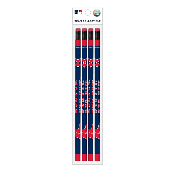 Wholesale Boston Red Sox MLB / PCL001 - Cool Color Pencils 4PK