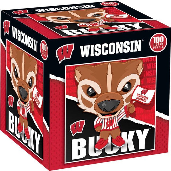 Wholesale Bucky - Wisconsin Badgers Mascot 100 Piece Jigsaw Puzzle