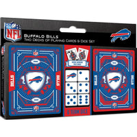 Wholesale Buffalo Bills - 2-Pack Playing Cards & Dice Set