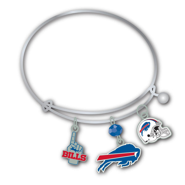 Wholesale Buffalo Bills NFL / BRC001 - 3 Charm Bracelet