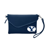Wholesale BYU Cougars Fold Over Crossbody Pebble Navy