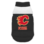 Wholesale Calgary Flames Pet Parka Puff Vest