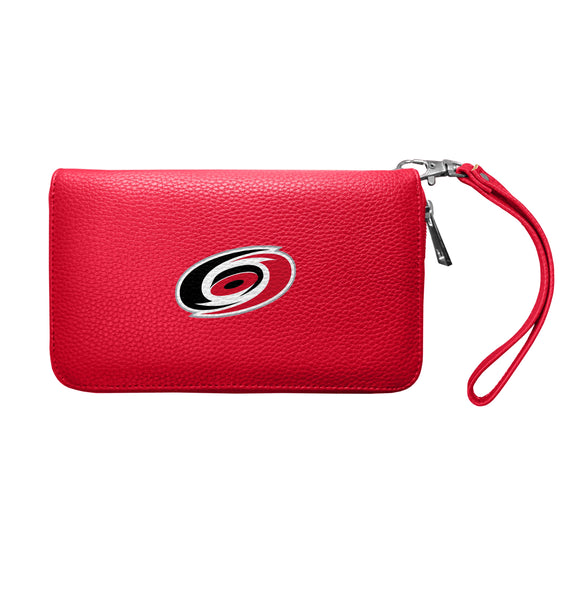 Wholesale Carolina Hurricanes Zip Organizer Wallet Pebble Light Red