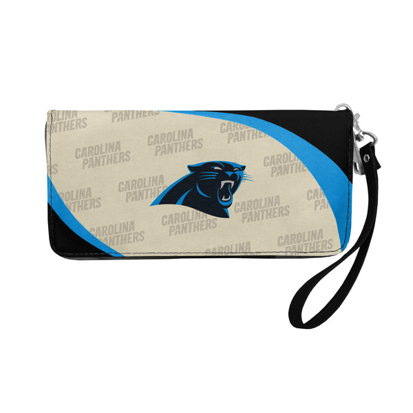 Wholesale Carolina Panthers Curve Zip Organizer Wallet