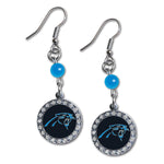 Wholesale Carolina Panthers NFL / EAR007 - Rhinestone Dangle Earrings