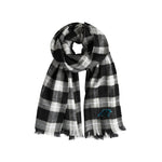 Wholesale Carolina Panthers Plaid Blanket Scarf BL-GRY