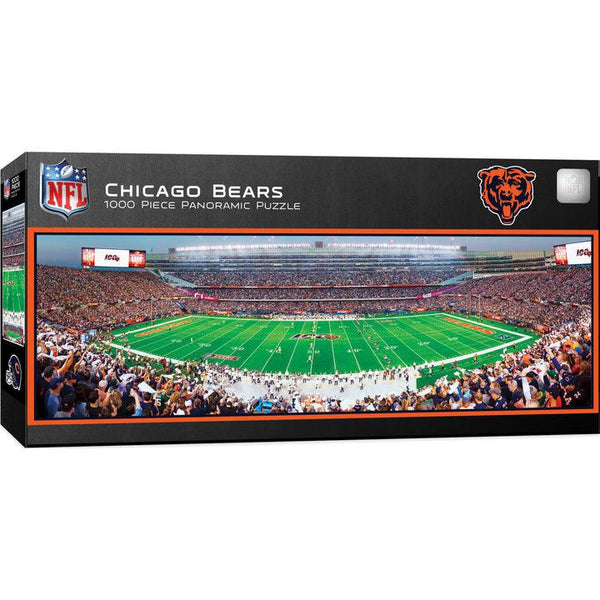 Wholesale Chicago Bears - 1000 Piece Panoramic Jigsaw Puzzle - Center View