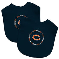 Wholesale Chicago Bears - Baby Bibs 2-Pack - Black