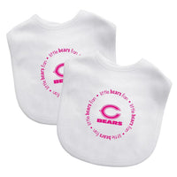 Wholesale Chicago Bears - Baby Bibs 2-Pack - Pink Set