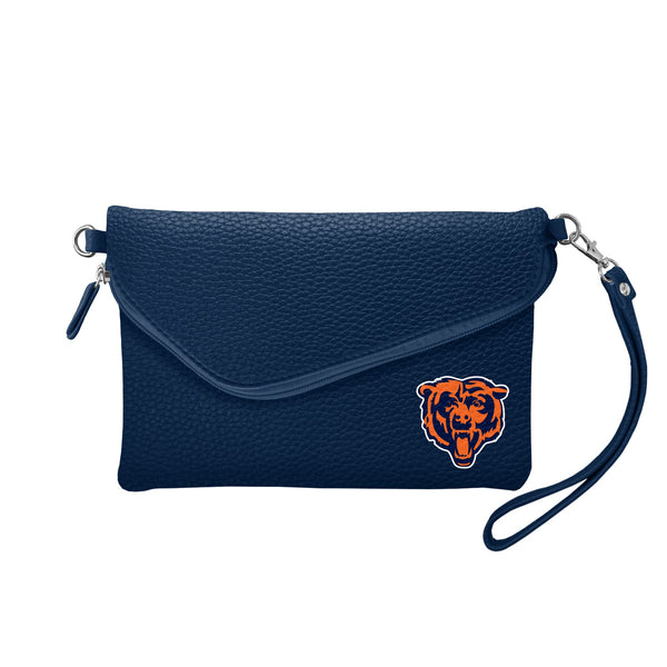 Wholesale Chicago Bears Fold Over Crossbody Pebble ALT