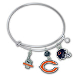 Wholesale Chicago Bears NFL / BRC001 - 3 Charm Bracelet