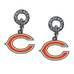 Wholesale Chicago Bears NFL / EAR006 - Rhinestone Earrings