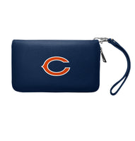 Wholesale Chicago Bears Zip Organizer Wallet Pebble Navy