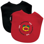 Wholesale Chicago Blackhawks - Baby Bibs 2-Pack - Red & Black