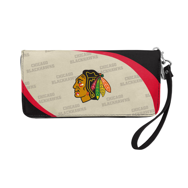 Wholesale Chicago Blackhawks Curve Zip Organizer Wallet