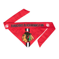 Wholesale Chicago Blackhawks Pet Bandana- Assorted Sizes