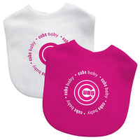 Wholesale Chicago Cubs - Baby Bibs 2-Pack - Pink Set