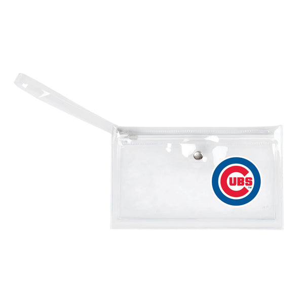 Wholesale Chicago Cubs Clear Ticket Wristlet