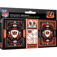 Wholesale Cincinnati Bengals - 2-Pack Playing Cards & Dice Set