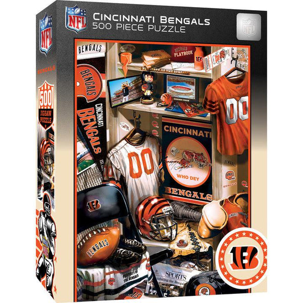 Wholesale Cincinnati Bengals - Locker Room 500 Piece Jigsaw Puzzle