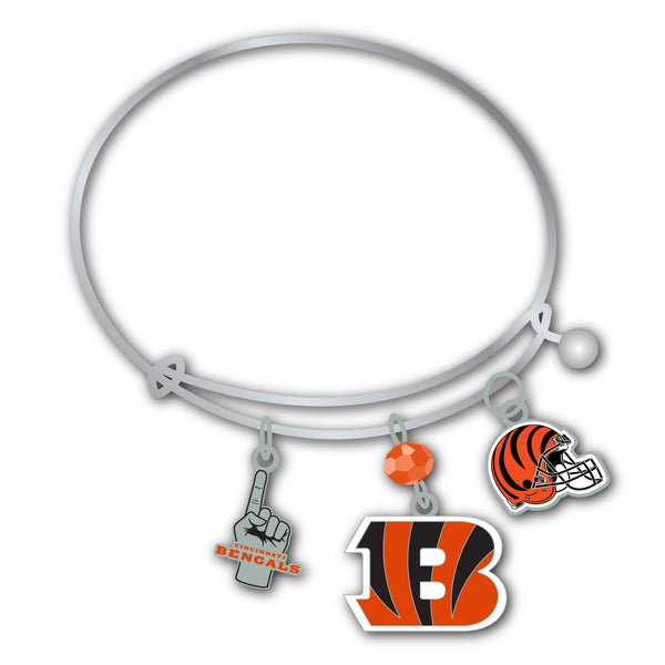 Wholesale Cincinnati Bengals NFL / BRC001 - 3 Charm Bracelet