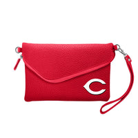 Wholesale Cincinnati Reds Fold Over Crossbody Pebble Light Red