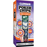 Wholesale Clemson Tigers 100 Piece Poker Chips