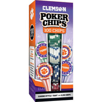 Wholesale Clemson Tigers 100 Piece Poker Chips