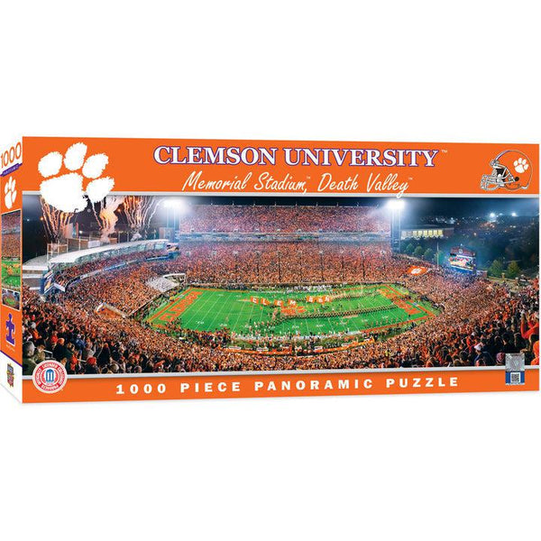 Wholesale Clemson Tigers - 1000 Piece Panoramic Jigsaw Puzzle - Center View