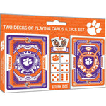 Wholesale Clemson Tigers - 2-Pack Playing Cards & Dice Set