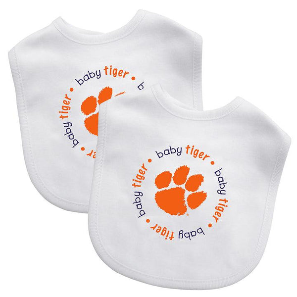 Wholesale Clemson Tigers - Baby Bibs 2-Pack - White