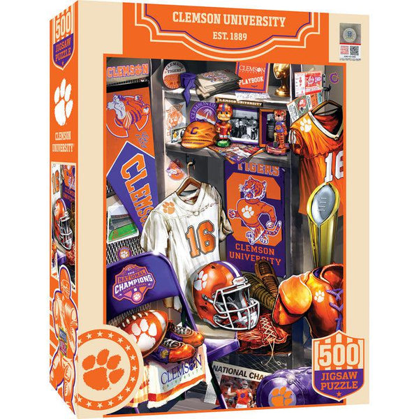 Wholesale Clemson Tigers - Locker Room 500 Piece Jigsaw Puzzle