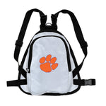 Wholesale Clemson Tigers Pet Mini Backpack WHTE M