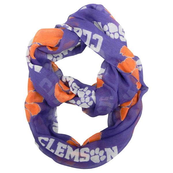 Wholesale Clemson Tigers Sheer Infinity Scarf