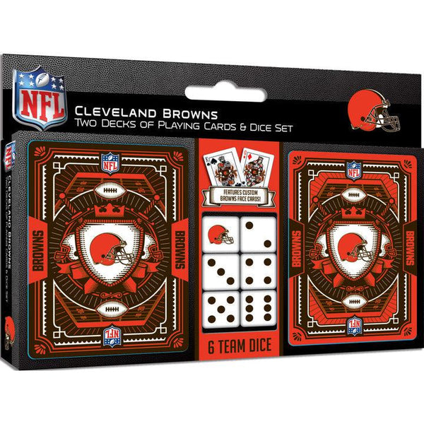 Wholesale Cleveland Browns - 2-Pack Playing Cards & Dice Set