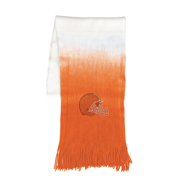 Wholesale Cleveland Browns Dip Dye Scarf Orange