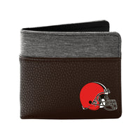 Wholesale Cleveland Browns Pebble BiFold Wallet Brown