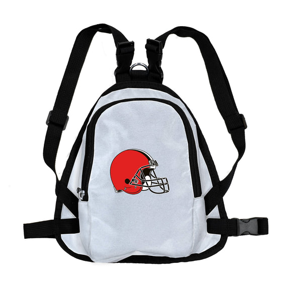 Wholesale Cleveland Browns Pet Mini Backpack WHTE M