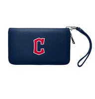 Wholesale Cleveland Guardians Zip Organizer Wallet Pebble NAVY