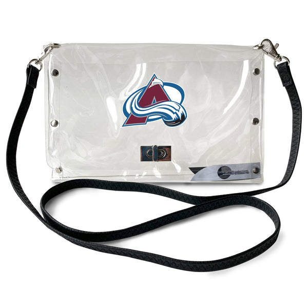 Wholesale Colorado Avalanche Clear Envelope Purse STRAP