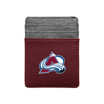 Wholesale Colorado Avalanche Pebble Front Pocket Wallet Maroon