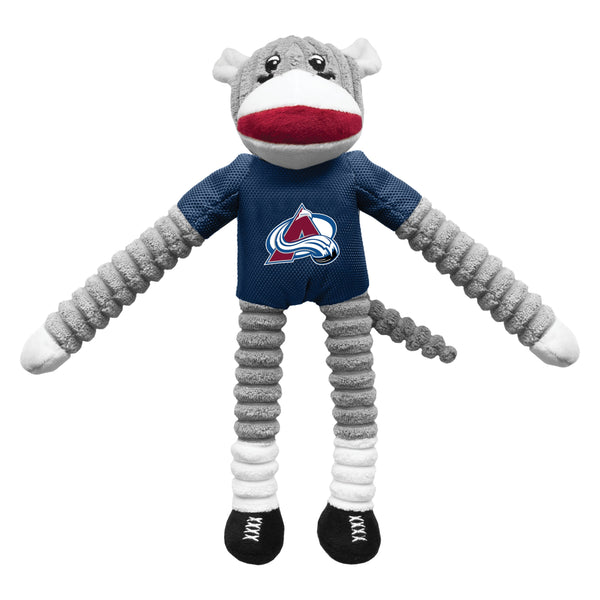 Wholesale Colorado Avalanche Team Sock Monkey Pet Toy