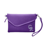 Wholesale Colorado Rockies Fold Over Crossbody Pebble