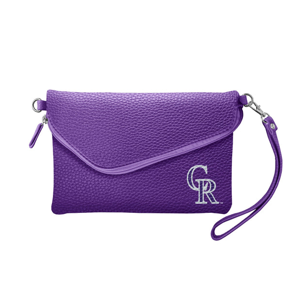 Wholesale Colorado Rockies Fold Over Crossbody Pebble