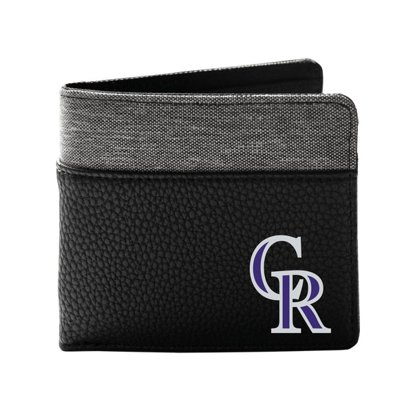 Wholesale Colorado Rockies Pebble BiFold Wallet BLCK