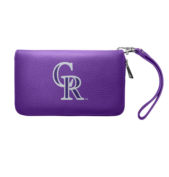 Wholesale Colorado Rockies Zip Organizer Wallet Pebble