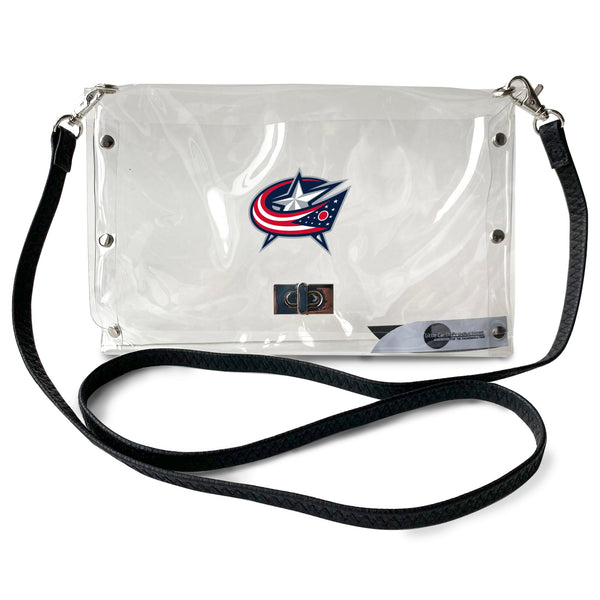 Wholesale Columbus Blue Jackets Clear Envelope Purse STRAP