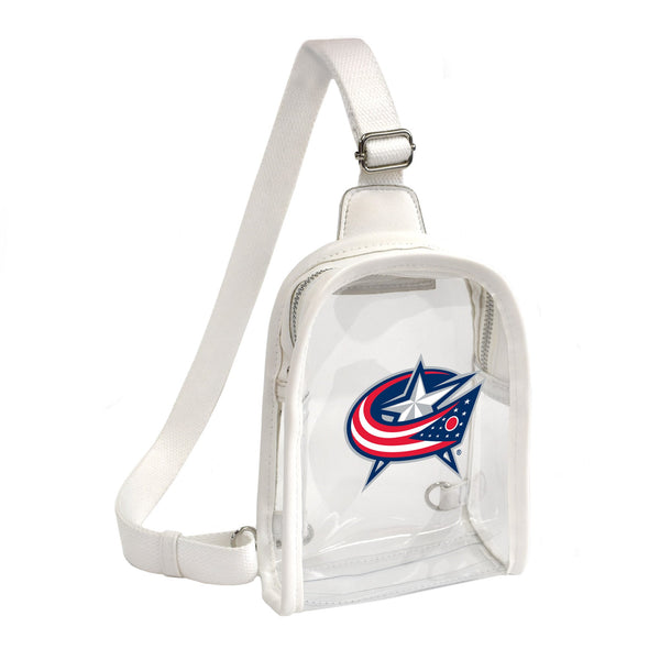 Wholesale Columbus Blue Jackets Clear Mini Sling